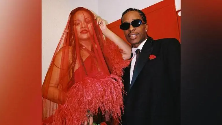 Parents-to-be Rihanna and ASAP Rocky tie the knot in latter's new music video; Watch Rihanna