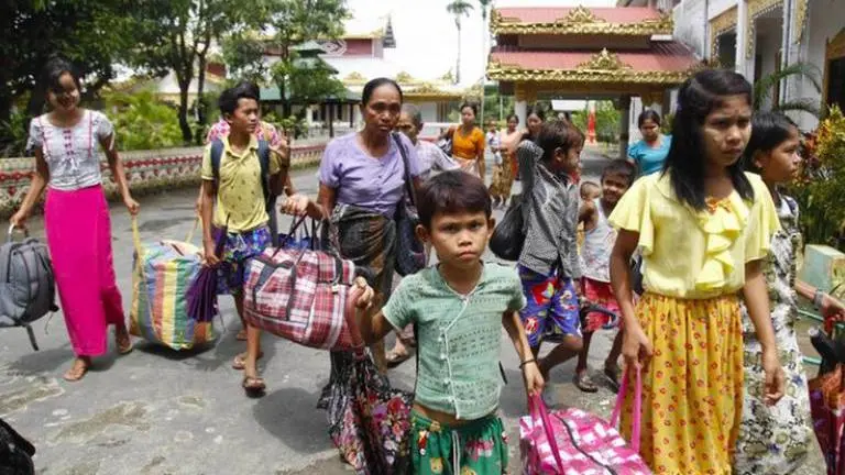 Myanmar military warning of action causes thousands to flee