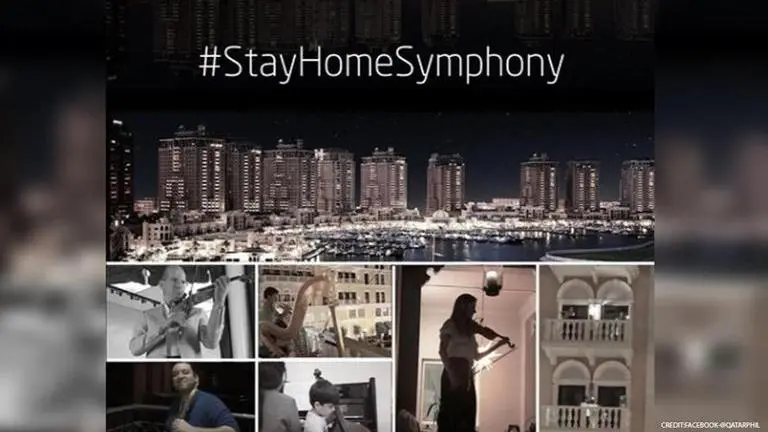 Qatar’s Philharmonic Orchestra performs from balconies to cheer residents amid lockdown Qatar