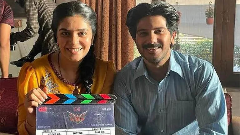 Pooja Gor has this to say about Guns & Gulaabs co-star Dulquer Salmaan A throwback photo of Pooja and Dulquer Salmaan | Image: Instagram