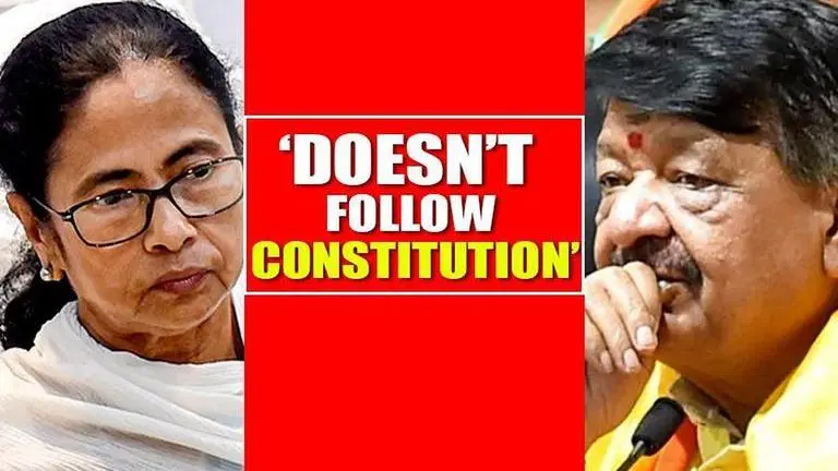 Kailash Vijayavargiya accuses; says Mamata doesn't follow Constitution Vijayvargiya