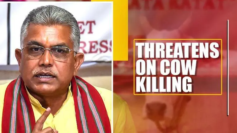 BJP Bengal chief Dilip Ghosh threatens actions against beef consumers BJP