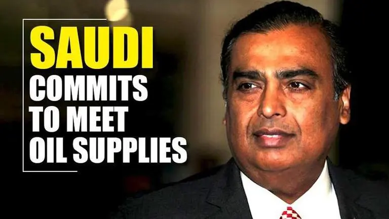 Saudi Arabia's Aramco commits to meet oil supplies to Reliance Saudi