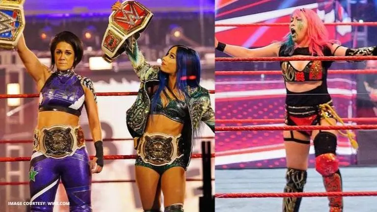 Asuka teams up with Shayna Baszler to defeat Bayley and Sasha Banks ahead of SummerSlam Asuka teamed up with Shayna Baszler to defeat Bayley and Sasha Banks ahead of SummerSlam