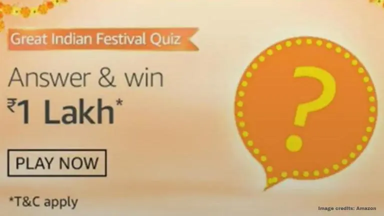 Amazon Great Indian Festival quiz