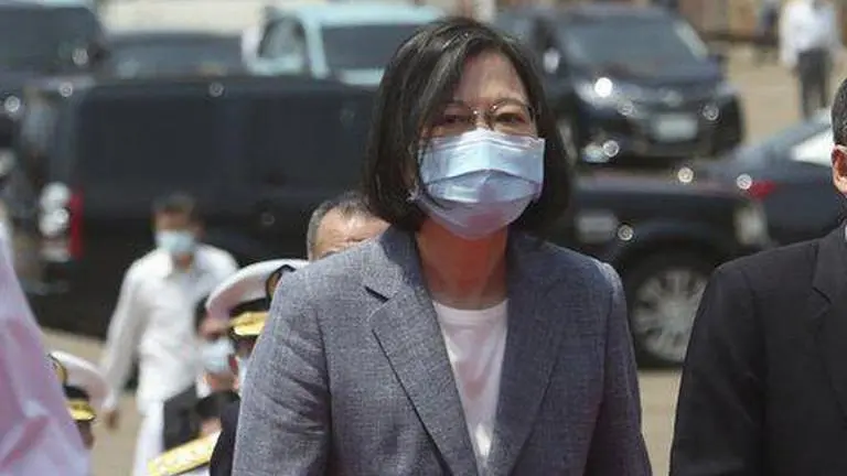 Taiwan president commissions domestic-made warship Tsai Ing-wen