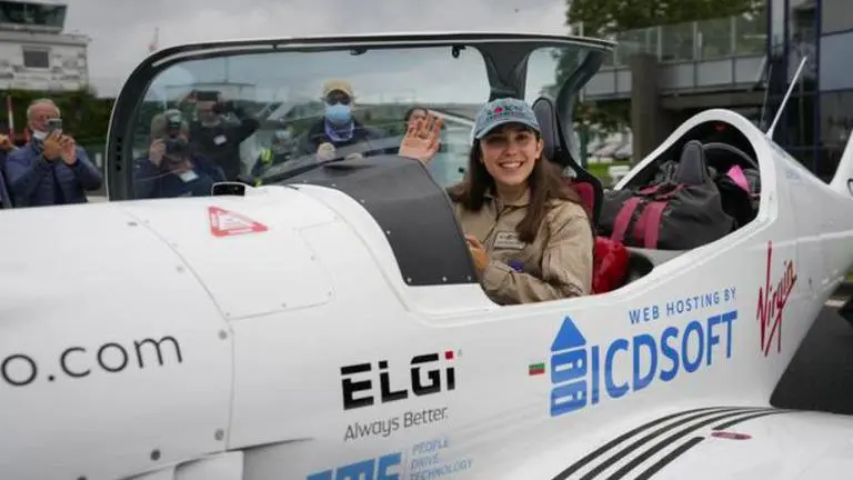 19-yr-old takes off on mission to become youngest woman to fly solo round-the-world British
