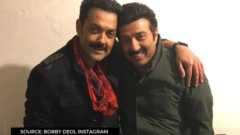 Sunny Deol and Bobby Deol's throwback picture is all about 'brothers and arms'; check out Sunny Deol