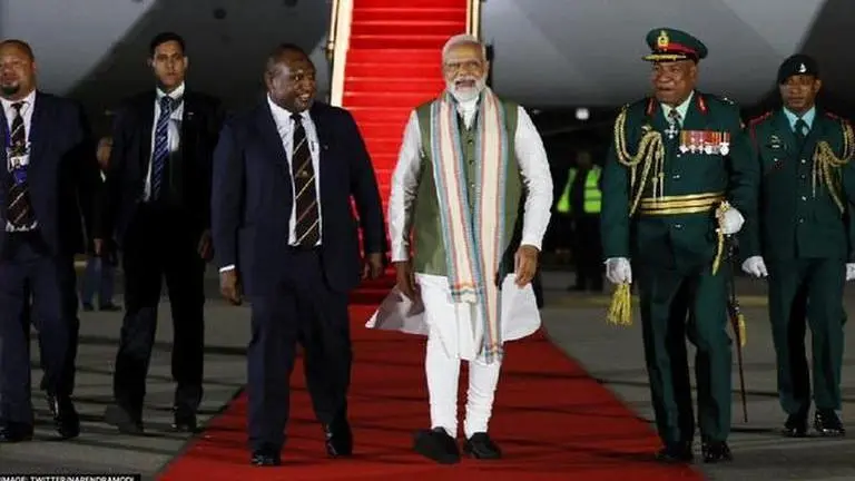 A grand welcome, gun salute & a rare FIPIC summit ahead: PM Modi lands in Papua New Guinea PM Modi in Papua New Guinea