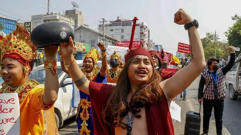 Myanmar coup leader: 'Join hands' with army for democracy