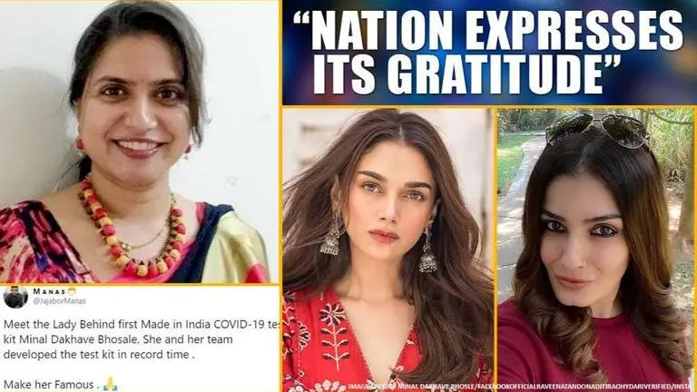 Coronavirus: Woman who creates India's first testing kit lauded; Aditi, Raveena praise too Coronavirus: Woman who creates India's first testing kit lauded, Aditi, Raveena praise too