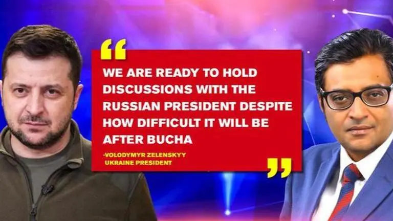 Ukraine's Zelenskyy tells Arnab he's 'Ready to meet Vladimir Putin without preconditions' Zelenskyy