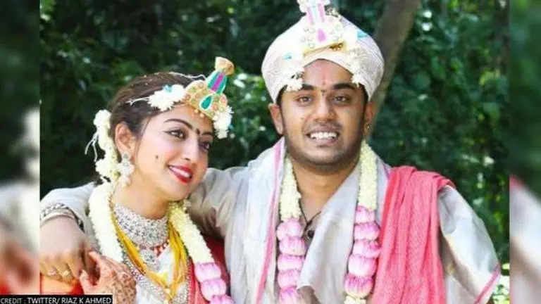 Pranitha Subhash celebrates first Ganesh Chaturthi with husband Nitin Raju after marriage Pranitha Subhash