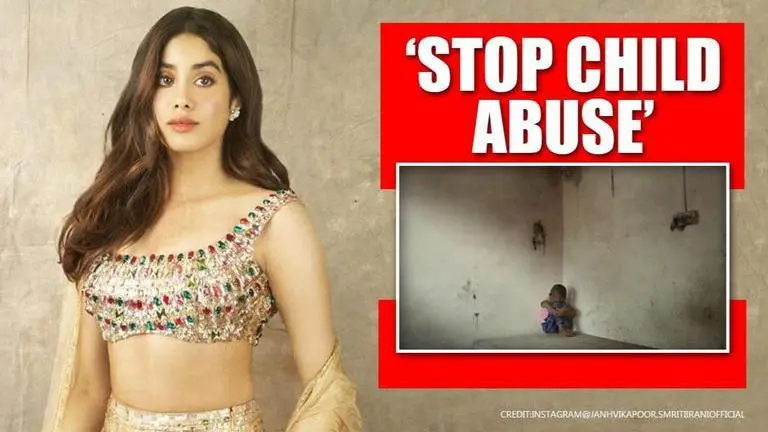 Janhvi Kapoor raises voice against child abuse, shares helpline number Janhvi Kapoor raises voice against child abuse, shares helpline number
