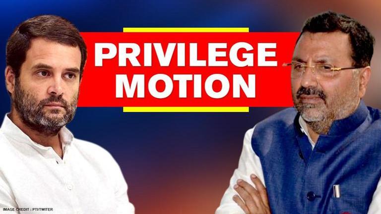 BJP MP Nishikant Dubey Moves Privilege Motion Against Rahul Gandhi Over ...