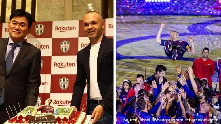 Barcelona legend Andres Iniesta signs new deal on birthday, former club pays tribute Andres Iniesta Vissel Kobe and Barcelona