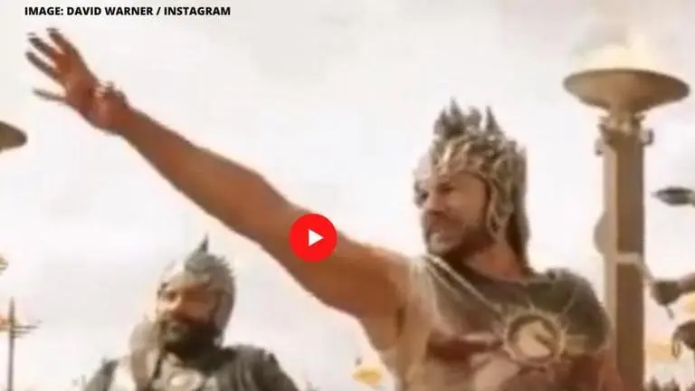 David Warner turns into Baahubali after Vin Diesel in comical video: Watch David Warner