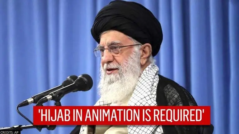 Female cartoon characters on Iranian TV 'must' be shown wearing hijab: Khamenei cartoon