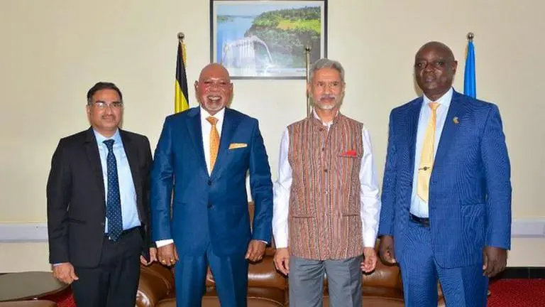 EAM Jaishankar arrives in Uganda, looks forward to take forward South-South cooperation