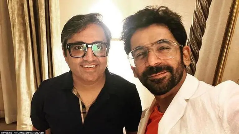 Ashneer Grover meets comedian Sunil Grover; calls duo TV's 'most entertaining Grovers' Ashneer Grover, Sunil Grover
