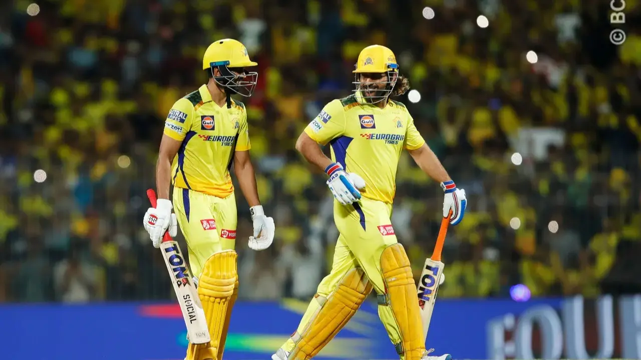 Ruturaj Gaikwad and MS Dhoni