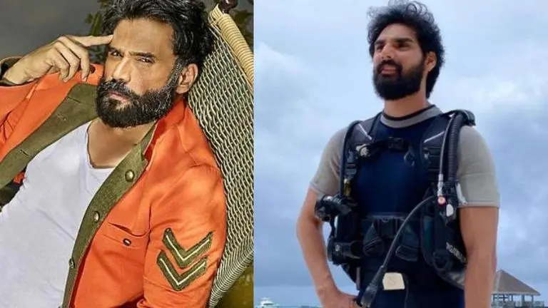 Suniel Shetty shares photos with his 'greatest treasure'; pens an emotional post Ahan Shetty