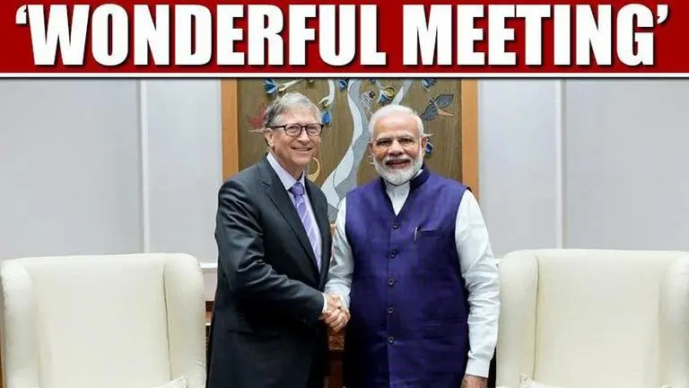 PM Modi holds 'wonderful meeting' with visiting Bill Gates, hails his innovative zeal PM Modi