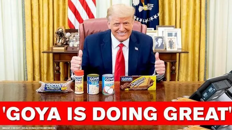 Donald Trump gives Goya the thumbs-up as critics accuse Ivanka Trump of violating rules Donald Trump