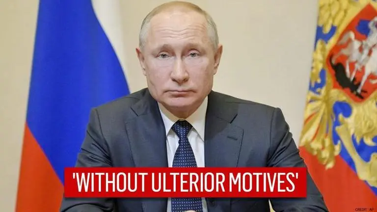 Russian President Putin says the country is always ready to provide humanitarian aid Russia