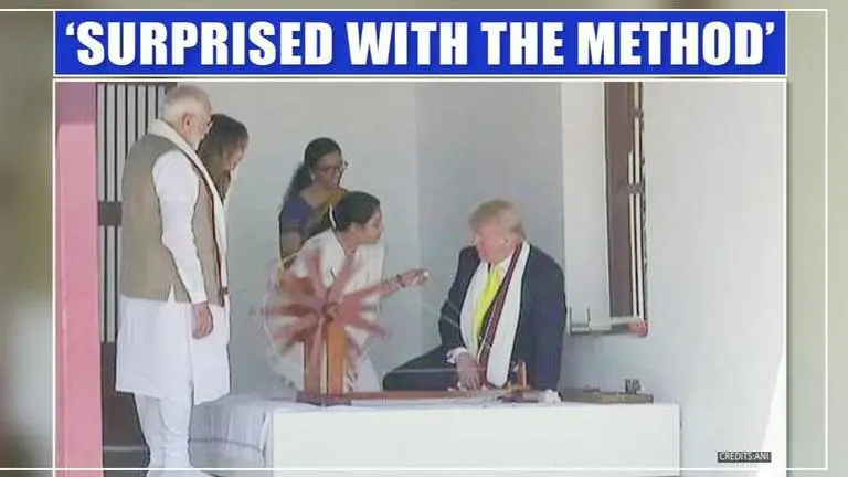 'Surprised' US President Trump spun own thread with Charkha: Sabarmati Ashram staff Sabarmati Ashram