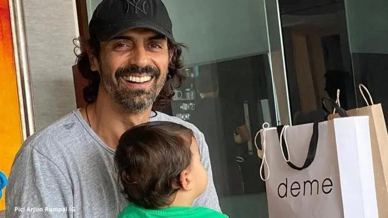 Arjun Rampal steps out with kids Arik and Mahikaa, fans feel he shed too much weight Arjun Rampal