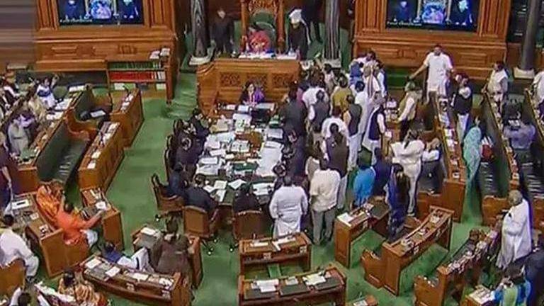 LS adjourned for the day amid Opposition, govt face-off over Rahul's UK ...