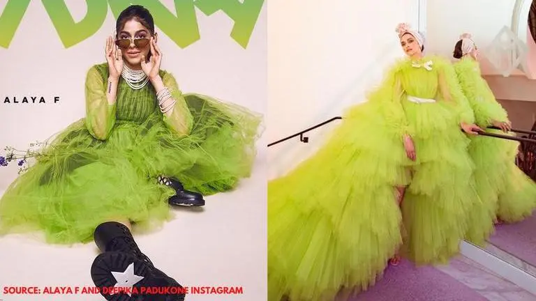 Alaya F's green funky look is inspired by Deepika Padukone? See pics Alaya F