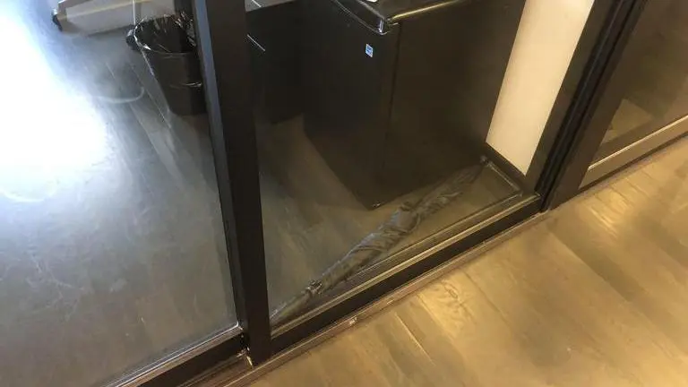 Fallen umbrella jams office door; locks employees out for two days WeWork