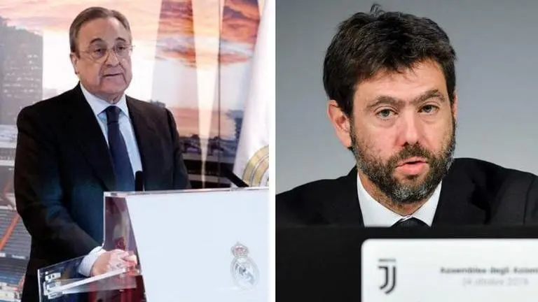 Real Madrid chief visits Juventus President Agnelli to discuss about European Super League Real Madrid