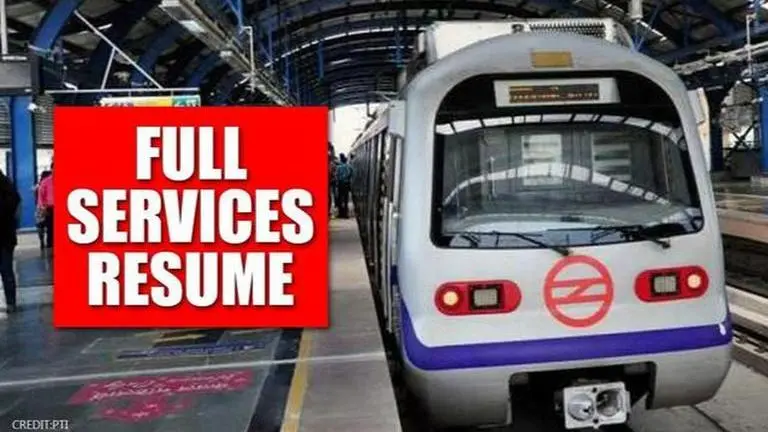 Delhi Metro back on track: Passenger services on all lines now available from 6 am - 11 pm DMRC