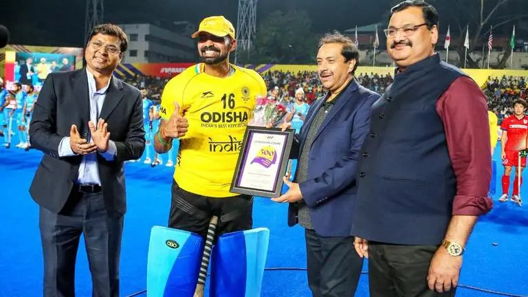 ACT 2023: Goalie PR Sreejesh felicitated for completing 300 games for Indian team | WATCH ACT: PR Sreejesh felicitated for completing 300 games for Indian team| Watch