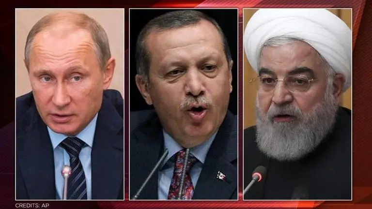 Iran says 'no military solution' for Syria during video conference with Russia, Turkey Iran