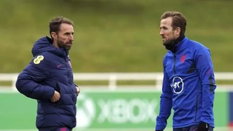 Gareth Southgate and Harry Kane