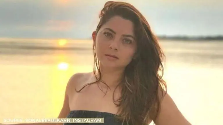 Sonalee Kulkarni's 'yoga by the beach' pictures will give you major fitness goals sonalee Kulkarni