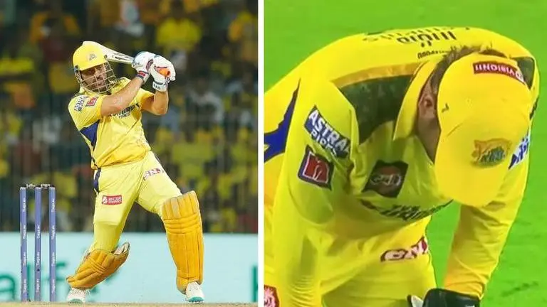 40 in 2 overs: 41-year-old MS Dhoni almost pulls off run-chase despite knee injury- WATCH MS Dhoni, CSK vs RR, Sanju Samson, IPL 2023, Indian PRemier League