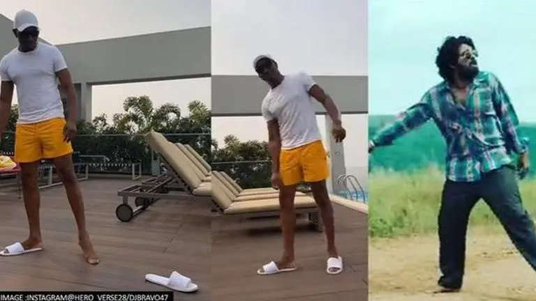 After David Warner, cricketer DJ Bravo hops on Pushpa's 'Srivalli' dance challenge; Watch DJ Bravo