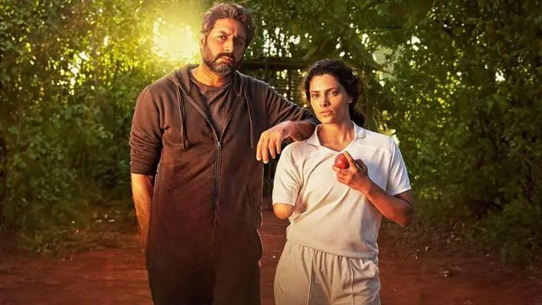 Ghoomer motion poster out; Abhishek Bachchan, Saiyami Kher spin an inspiring tale ghoomer