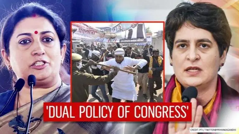 'BJP works for protection of cows, Congress workers celebrate killing': Smriti Irani Smriti Irani