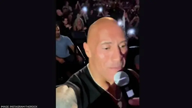 Dwayne Johnson surprises fans as he visits theatre on 'Black Adam's opening day; watch Dwayne Johnson