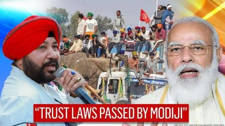 Daler Mehndi backs farming laws and sends message to farmers; says 'trust PM Modi's laws' Daler Mehndi backs farming laws and sends message to farmers, has request from PM Modi