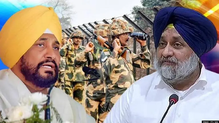 Punjab CM Channi accuses Badal of 'vested political ambitions' on BSF's jurisdiction row Punjab