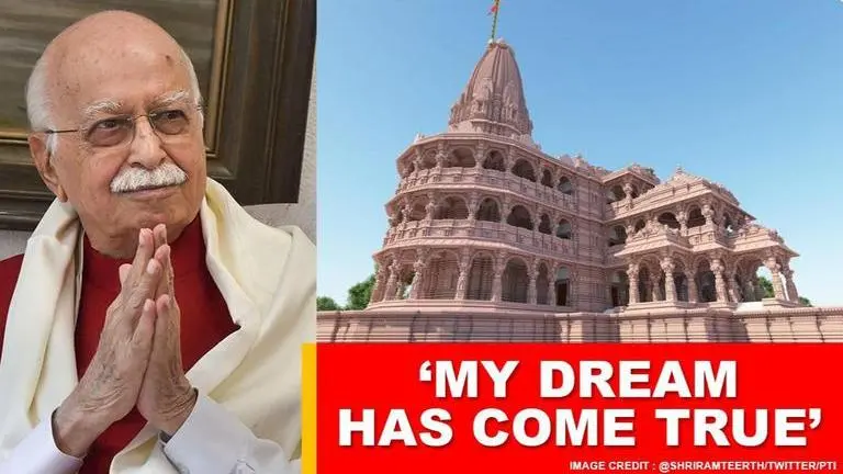 BJP Veteran LK Advani says 'Mandir will usher peaceful Ram Rajya' ahead of Bhoomi Pujan Ayodhya Bhoomi Poojan