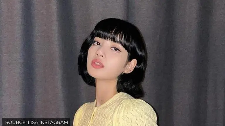 BLACKPINK's Lisa stuns in punk rock outfits and purple hair in 'The Album' poster Blackpink's Lisa