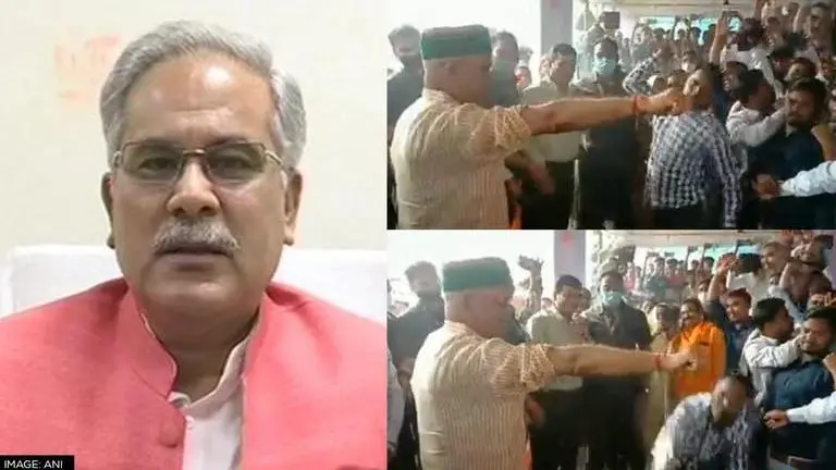 WATCH: Chhattisgarh CM Bhupesh Baghel whipped painfully on Govardhan Puja; doesn't flinch Bhupesh Baghel
